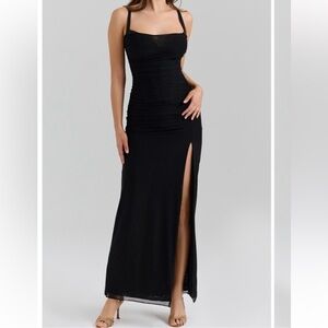 ✨NEW✨House of CB Lini Mesh Gown Corset
Black Maxi Dress Size Small